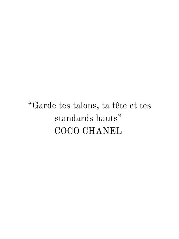 Citation coco Chanel